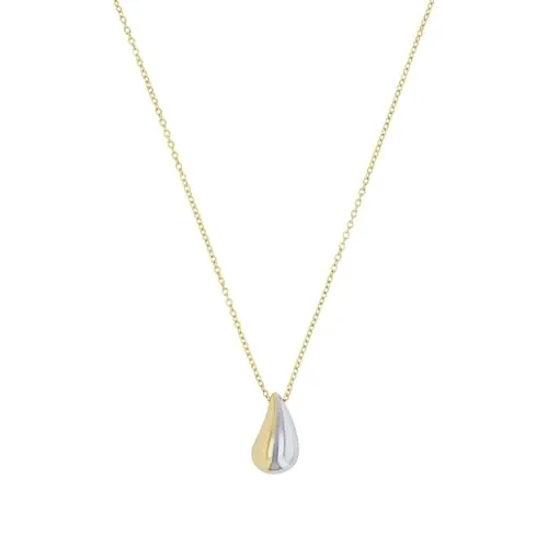 Amor Kette mit Anhänger aus 925 Sterling Silber - Ketten für Damen, elegante Bicolor-Kette mit 42+3 cm Länge, hochwertige Verarbeitung und kommt in einer stilvollen Geschenkbox – das perfekte Schmuckstück für besondere Anlässe.