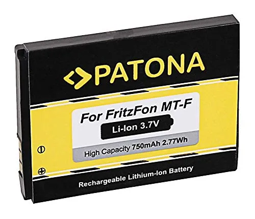PATONA Ersatzakku Akku für AVM Fritz!Fon MT-F C5 C4 M2 ACCU mit 750mAh Li-ion