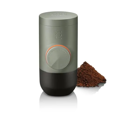 Minipresso GR2 - Espresso Maker taube - Kaffee- & Teefilter: Der kompakte und umweltfreundliche Espresso Maker von WACACO bietet höchste Espressoqualität und individuelle Stärkeanpassung für Kaffeeliebhaber.