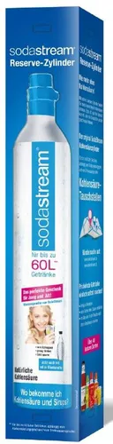 SodaStream Reservezylinder für 60 L Sprudelwasser - Wassersprudler Zubehör mit 425g CO2-Zylinder für sprudelnd frisches Wasser zu Hause. Ideal für umweltbewusste Genießer.