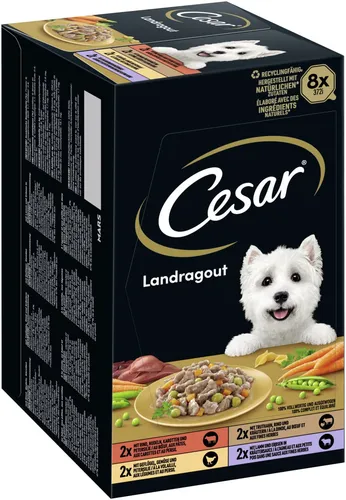 Cesar Hundenassfutter Adult 8 x 150 g Landküche Selektion