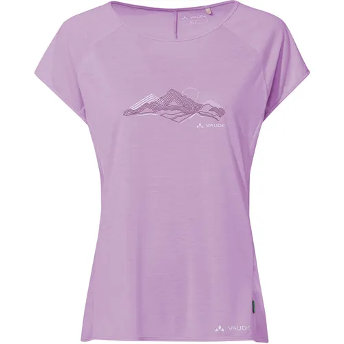 Vaude Damen Tekoa II T-Shirt (Größe L, rosa) - Atmungsaktives Relaxed-Fit T-Shirt aus Lyocell für Damen, ideal zum Bergwandern mit hohem Tragekomfort und effektiver Feuchtigkeitsregulierung.