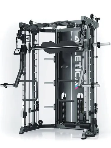 ATLETICA Kraftstation Prime – Vielseitige Multipresse für effektives Training - Entdecke die ATLETICA Kraftstation Prime mit Jammer Arms und Beinpresse für maximalen Trainingskomfort. Ideal für Powerlifter und Kraftsportler, die Wert auf Funktionalität und Platzersparnis legen.