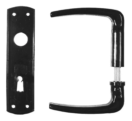 Bever & Klophaus Drücker-Schild-Garnitur 107 K / 320 - Türsicherungen, hochwertige Garnitur für Profilzylinder, ideal für Sicherheit und Funktionalität in Ihrem Zuhause.