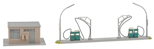Faller 144105  H0 Bausatz Tankstelle Kaserne THW Bundeswehr 1:87