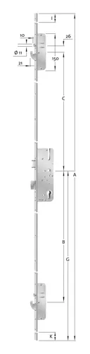 KFV Haustür-Mehrfachverriegelung mit Profilzylinder von KFV