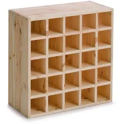 Zeller Present Weinregal Nilpferd, Naturholz - Küchenregal aus Kiefernholz, einzigartiges Nilpferd-Design, ideal für stilvolle Weinpräsentation in Ihrer Küche.