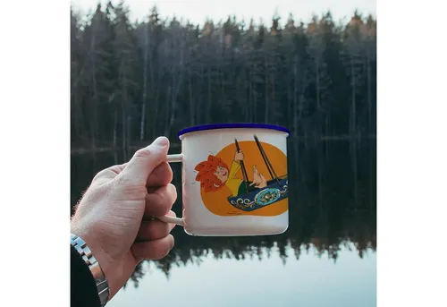 Bavariashop Tasse ®Pumuckl Emailletasse 