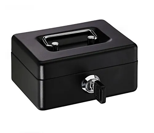 ALCO-Albert 850-11 Mini Box, Kinderkassette mit Schlitz, 125 x 95 x 60 mm, schwarz