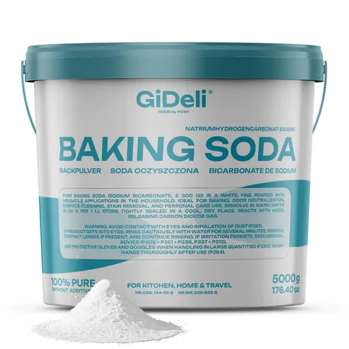 GiDeli Natron 5kg Baking soda Backpulver E500ii im eimer von GIDELI