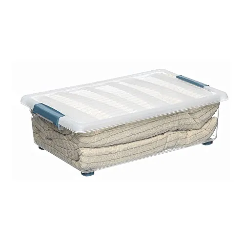 Katla Transparent Box 28L mit Rädern