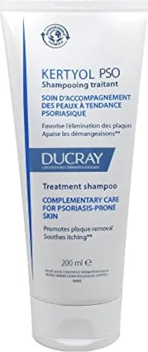 Ducray Kertyol PSO Rebalancing Treatment Shampoo - Haarpflege Shampoo für Kopfhaut mit Schuppenflechte, lindert Juckreiz und entfernt trockene Schuppen mit 76% natürlichen Inhaltsstoffen.