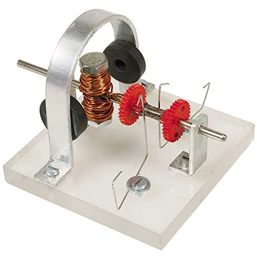 matches21 HOME & HOBBY Funktionsmodell Elektromotor DIY Holz Bastelset für Kinder ab 13 Jahren 7x7x6 cm Bausatz