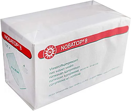 nobatop 8 kompressen 10x20cm unsteril 100 St von Noba Verbandmittel