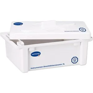 Desinfektionswanne Paul Hartmann 3 L für medizinische Instrumente - Praktische Desinfektionswanne mit Deckel für sichere manuelle Desinfektion von medizinischen Instrumenten. Gewährleistet vollständige Benetzung für optimale Hygiene.