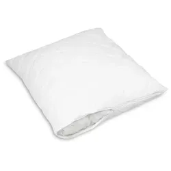 Zollner Kissenbezug 70x90 cm, Weiß - Hochwertiger Kissenbezug aus 50% Polyester und 50% Baumwolle, Oeko-Tex® Standard 100, pflegeleicht und bei bis zu 95°C waschbar – ideal für erholsamen Schlaf zu Hause oder beim Camping.