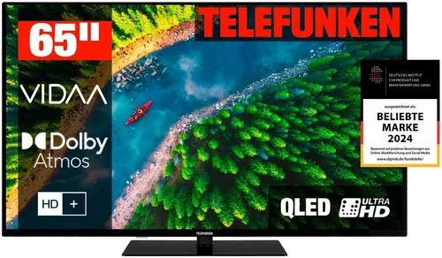 Telefunken D65Q850M8CWI QLED-Fernseher (164 cm/65 Zoll, 4K Ultra HD, Smart-TV)