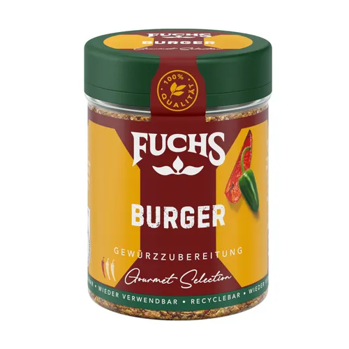 Fuchs Burger Gewürzzubereitung würzig und aromatisch Packung 70g