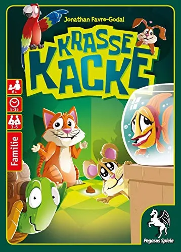 Krasse Kacke (Spiel) - Witziges Kartenspiel für Groß und Klein, ideal für schnelle Runden und unterwegs. Beweise die Unschuld deiner Haustiere und bring alle zum Lachen!