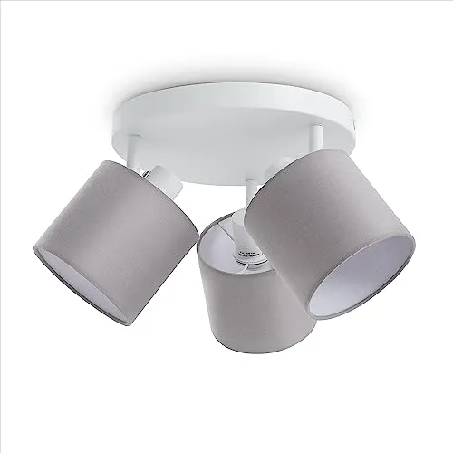 Paco Home Wandleuchte - Moderne LED Lampe für Wohnzimmer und Schlafzimmer - Stilvolle Wandleuchte mit hochwertigem Stoffschirm und stabilem Stahl, ideal für jeden Einrichtungsstil. E14-Fassung für individuelle Leuchtmittelwahl.