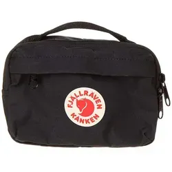 Fjällräven Känken Hip Bag - Schwarz, 2L Volumen - Gürteltasche mit verstellbarem Gurt und mehreren Reißverschlusstaschen, perfekt für unterwegs und stilvoll im Alltag.