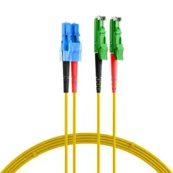 LWL-Kabel duplex 9/125 µm E2000APC / LC (2 m)