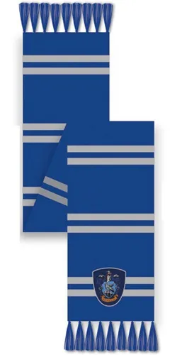 Harry Potter - House Ravenclaw Schal Blau/Silber - Stylischer Schal in Blau und Silber, ideal für Fans von Ravenclaw. Aus weicher Baumwolle gefertigt, bietet er Komfort und Wärme für jeden Anlass.