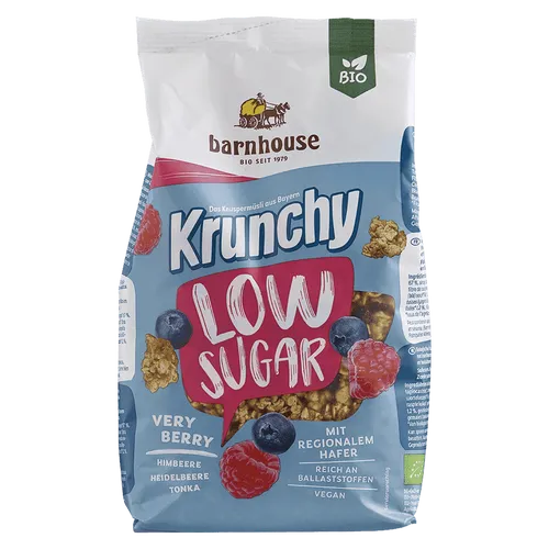 Barnhouse Bio Krunchy Low Sugar Very Berry 375g