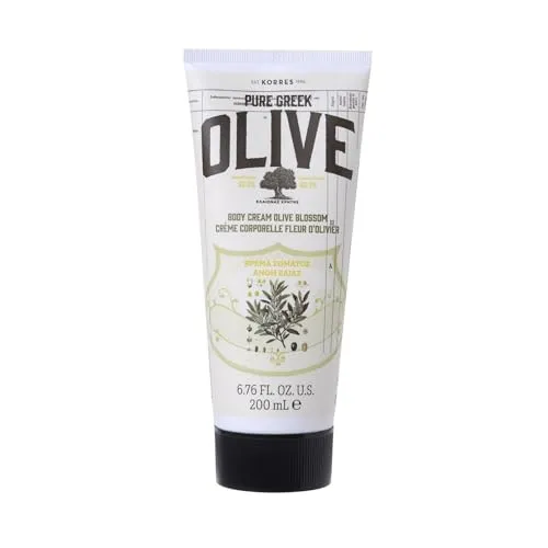 KORRES Olive Bodymilk Olive Blossom 200 ml - Feuchtigkeitsspendende Körpermilch mit Olivenblüten-Duft und nativem Olivenöl, zieht schnell ein und pflegt die Haut reichhaltig. Ideal für die tägliche Anwendung und frei von schädlichen synthetischen Inhaltsstoffen.