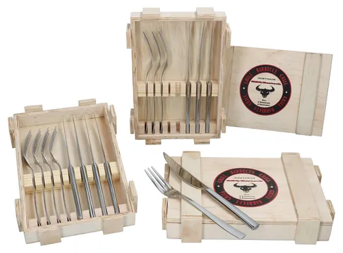 Justinus BBQ Steakbesteck 24tlg Set für 12 Personen