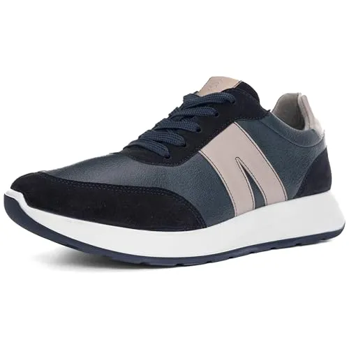 ara Herren Matteo Sneaker - Bequemer Weitfit in Blau - Herren-Sneaker mit weichem Wechselfußbett für optimalen Tragekomfort und perfekten Sitz.