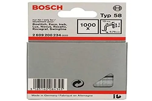 Bosch Professional 2609200234 1000 Tackerkla mmern 6/13 mm Typ58