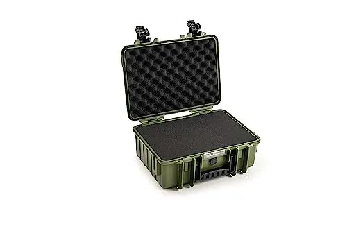 B&W International B&W Transportkoffer Outdoor - Typ 4000 Bronze-Grün - Wasserdichter und bruchsicherer Koffer mit IP67 Zertifizierung, ideal für sicheren Transport von empfindlichem Equipment.