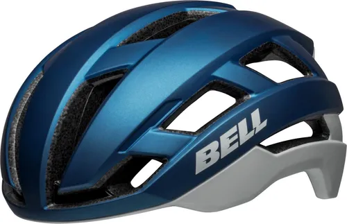 Bell Falcon XR MIPS Matte Blue/Grey L - Fahrradhelm mit MIPS Evolve Sicherheitssystem, optimaler Schutz und angenehmes Tragegefühl dank Float Fit Anpassungssystem und 18 Belüftungsöffnungen.