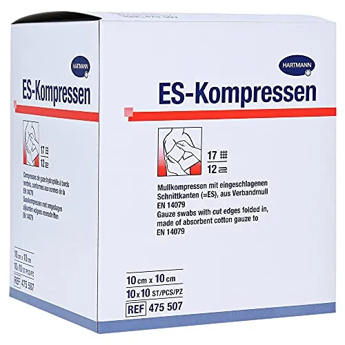 ES-KOMPRESSEN steril 10x10 cm von Hartmann