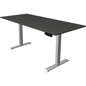 Kerkmann Schreibtisch Move 1, elektrisch höhenverstellbar - Kinderschreibtisch in anthrazit/silber, mit Elektroantrieb und Memory-Funktion für individuelle Höhenanpassung, ideal für ergonomisches Arbeiten und Lernen.