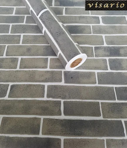 Folie selbstklebend 10m x45cm dekor Folien Ziegel grau 3036 D1