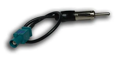 vhbw Antennen-Adapter Fakra-Stecker auf Din Stecker 150Ohm kompatibel mit Audi, BMW, Citroen, Dacia, FIAT, Mercedes, Peugeot, Renault, Seat, Skoda, VW