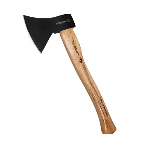 HÖGERT TECHNIK Äxte 800g mit Holzstiel - Mehrzweckaxt zum Spalten und Hacken, ergonomischer Hickorygriff und gehärtetes Axtblatt für maximale Schärfe und Langlebigkeit