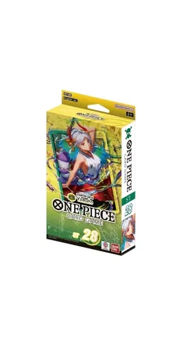 One Piece Card Game ST-28 Starter Deck Green Yellow Yamato - TCG OVP Decks & Starter, 1. Auflage mit exklusivem Charakter Yamato, ideal für Sammler und Einsteiger im One Piece Sammelkartenspiel.