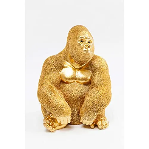 Kare Design Deko Figur Monkey Gorilla in gold von KARE