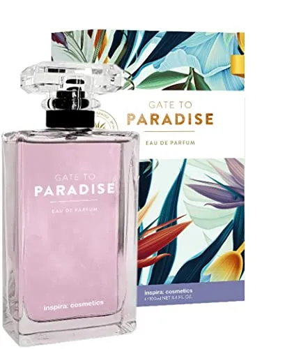 inspira: cosmetics Gate to Paradise Eau de Parfum 100 ml - Eau de Parfum für Damen, verführerische Duftkomposition mit Vanille und Kokosnuss, die Erinnerungen an tropische Sonnenuntergänge weckt.