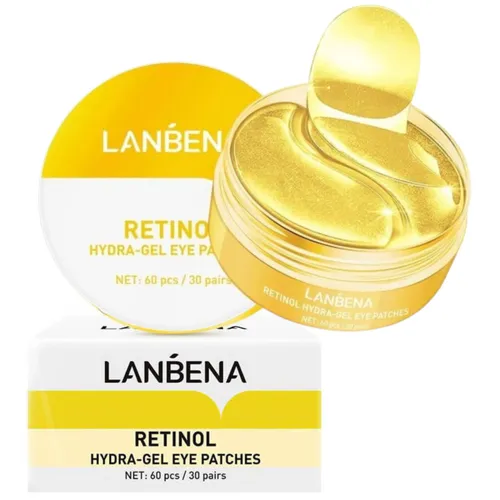 Lanbena Retinol Hydroelowe patki pod oczy z retinolem, 60 sztuk