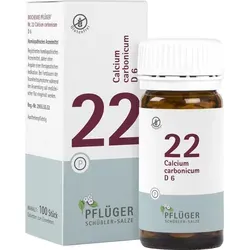 Biochemie Pflüger Nr. 22 Calcium Carbonicum D 6 100 ST