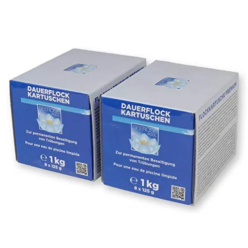 Paradies Pool GmbH Seerose Dauerflock Kartuschen 2 kg 16x125g