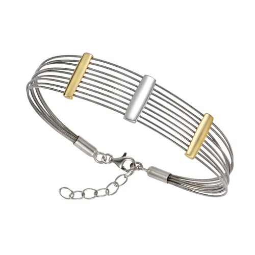 Elegantes Armband 925 Sterling Silber für Damen - Hochwertiges 19+3cm Armband aus 925 Sterlingsilber, glänzende Oberfläche und in einem stilvollen Design. Ideal als Geschenk in einem eleganten Geschenketui.