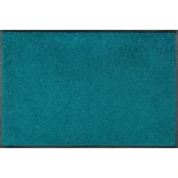 wash+dry by Kleen-Tex Fußmatte Trend Uni in petrol von wash+dry