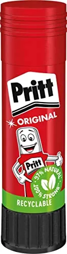 Pritt Klebestift, sicherer und kinderfreundlicher Kleber für Kunst und Bastelarbeiten, starker Klebstoff für Schule & Bürobedarf, 1x 22 g Pritt Stift, 9H PK611
