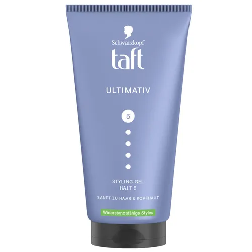 Produktbild TAFT Styling Gel Ultimativ Starker Halt 5 zu Haar und Kopfhaut 150ml