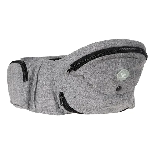 Dreambaby Up & Go Hüftsitz-Tragetasche, leichte Babyhalterung mit Aufbewahrungstaschen, ergonomische Kleinkind-Hüftstütze, verstellbarer Bund, geeignet für Kinder von 3,5-18 kg